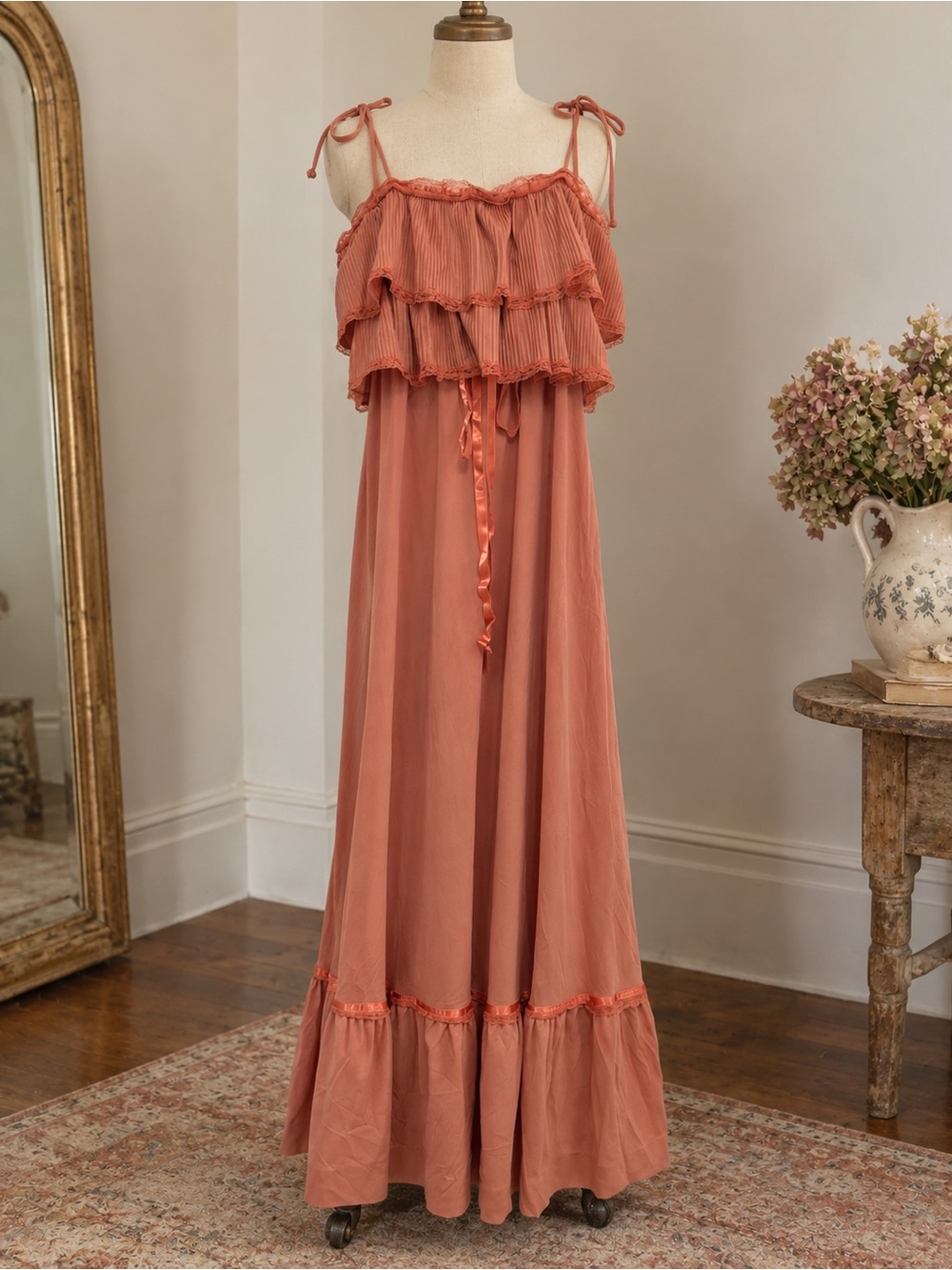 authentic 1970s vintage maxi dress